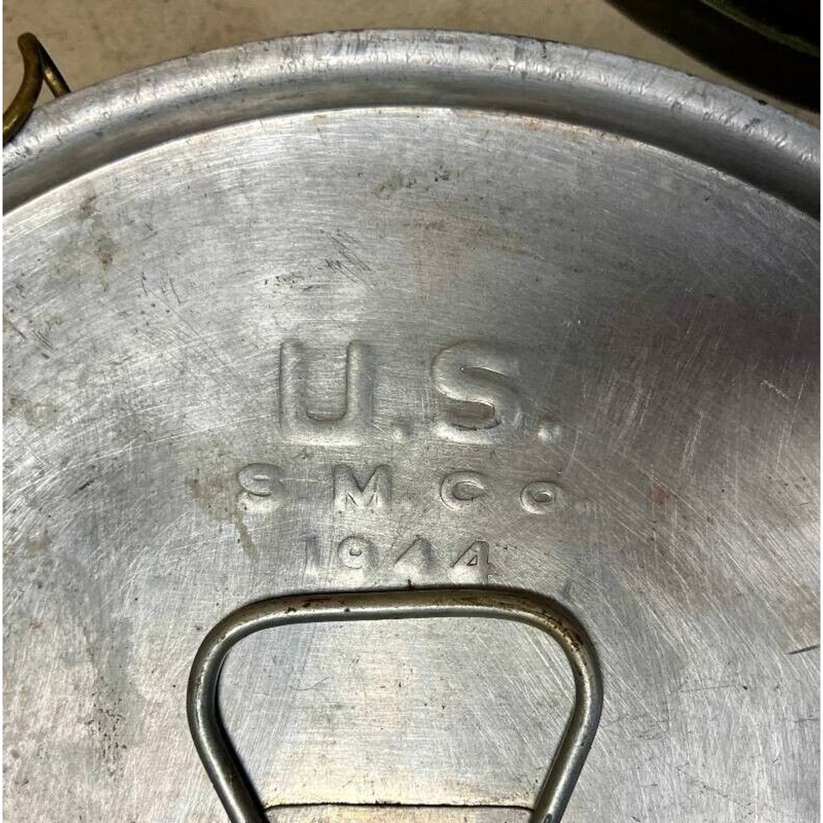 WWII US Army Mermite Food Container 1943/44 SMCO w/ 3 Inserts Militaria