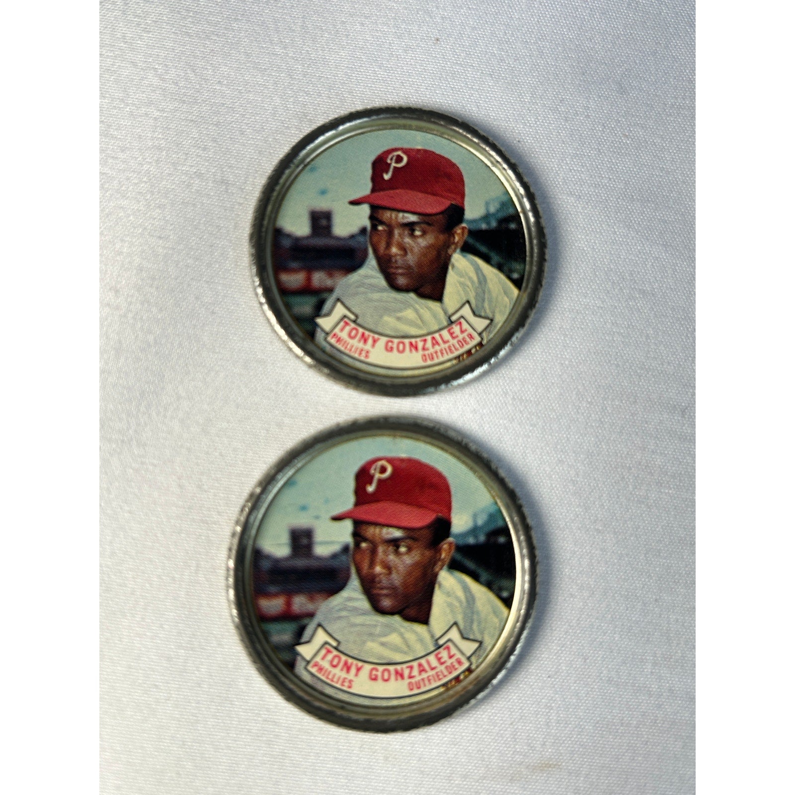 1964 Topps Baseball Coin Lot Tony Gonzalez Ray Culp D. Demeter Phillies Vintage