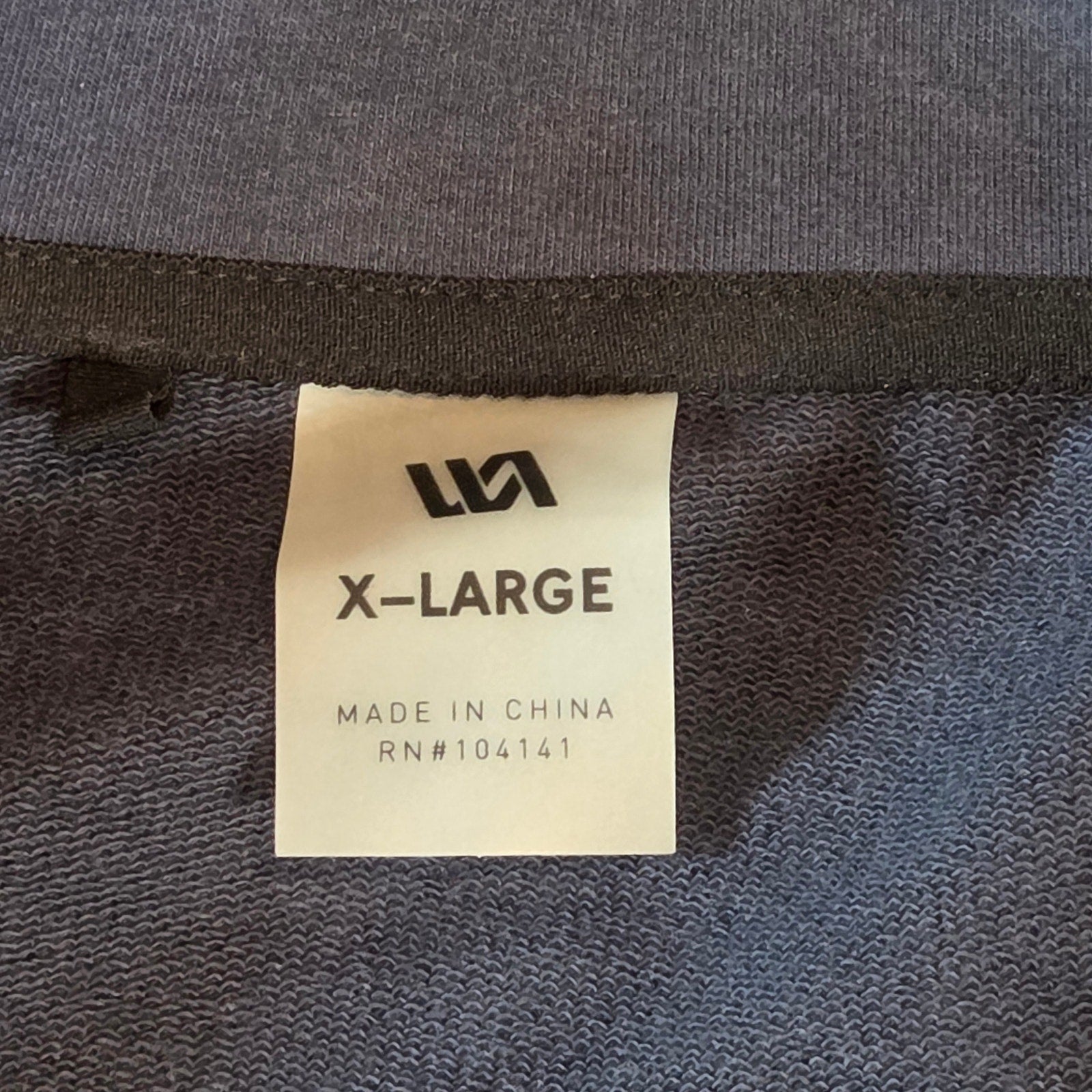 RVCA Full Zip Jacket XL Navy Cotton Blend Logo Streetwear