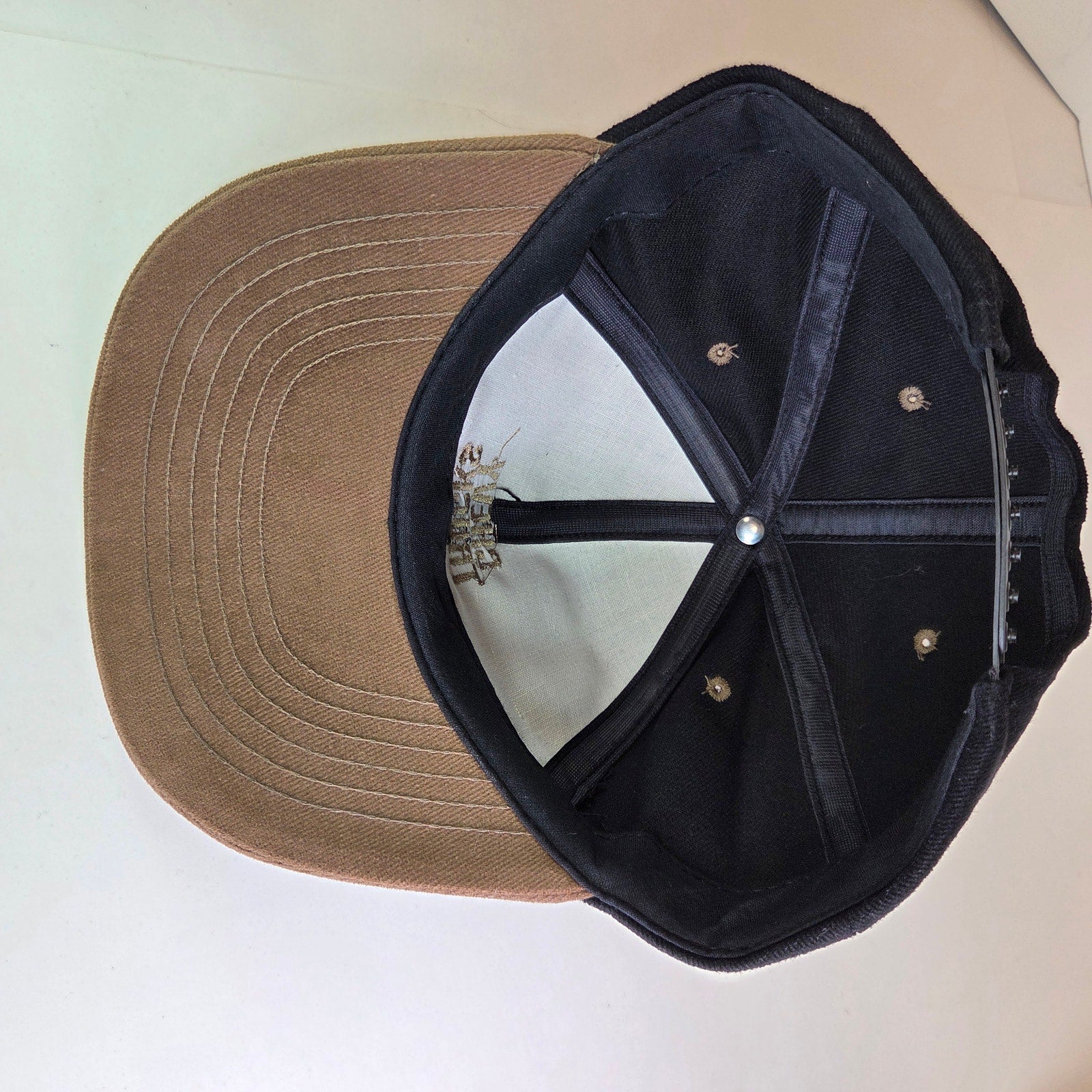 Vintage Chevy Trucks Snapback Hat Swingster USA Made Black Brown Cap
