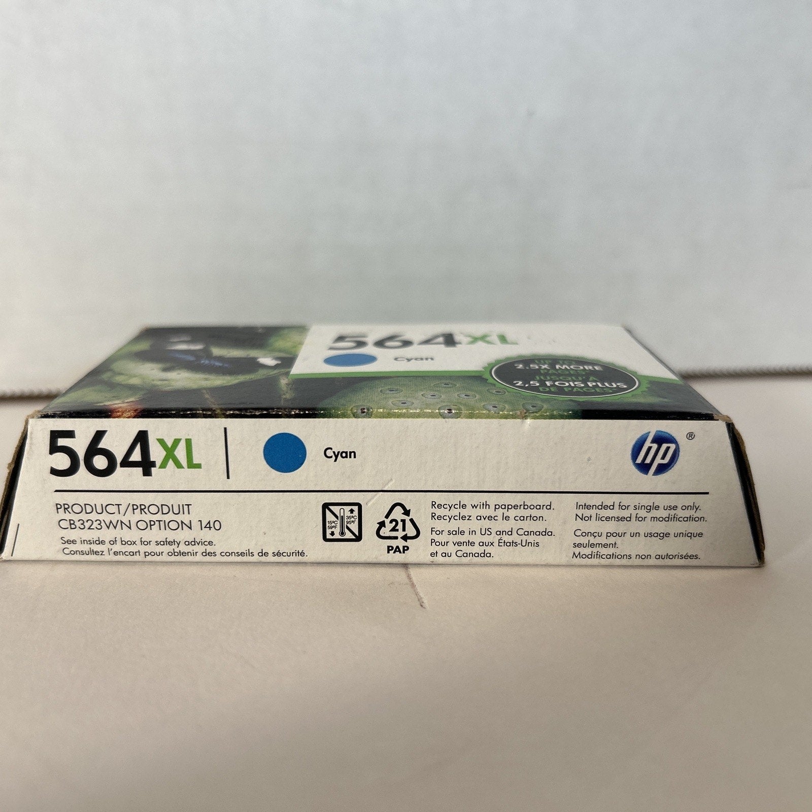 GENUINE HP 564 XL Cyan High Yield Ink Cartridge - EXP 7/2022 - New Sealed