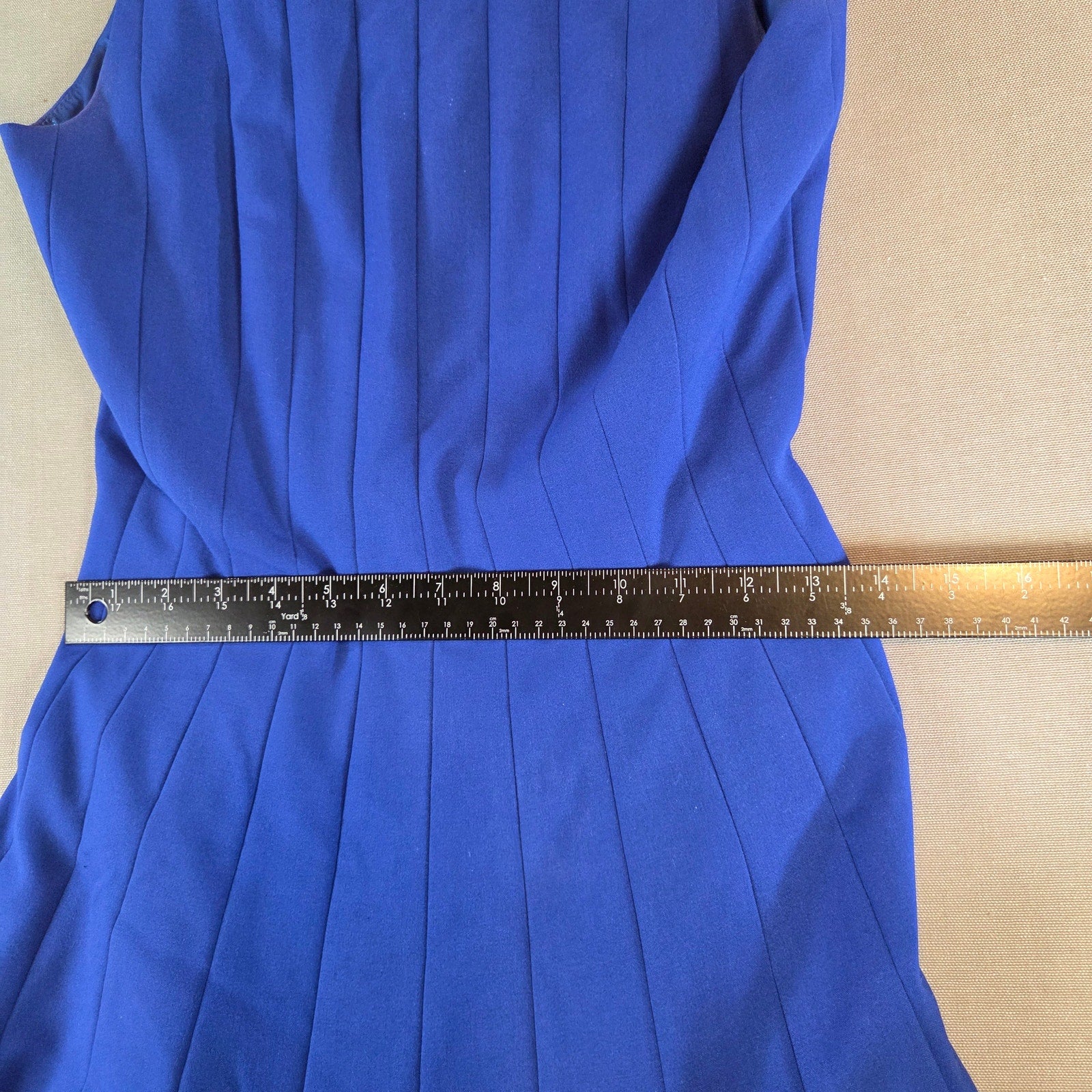 Calvin Klein Blue Fit & Flare Dress Women’s Size 2 Sleeveless Lined Cocktail