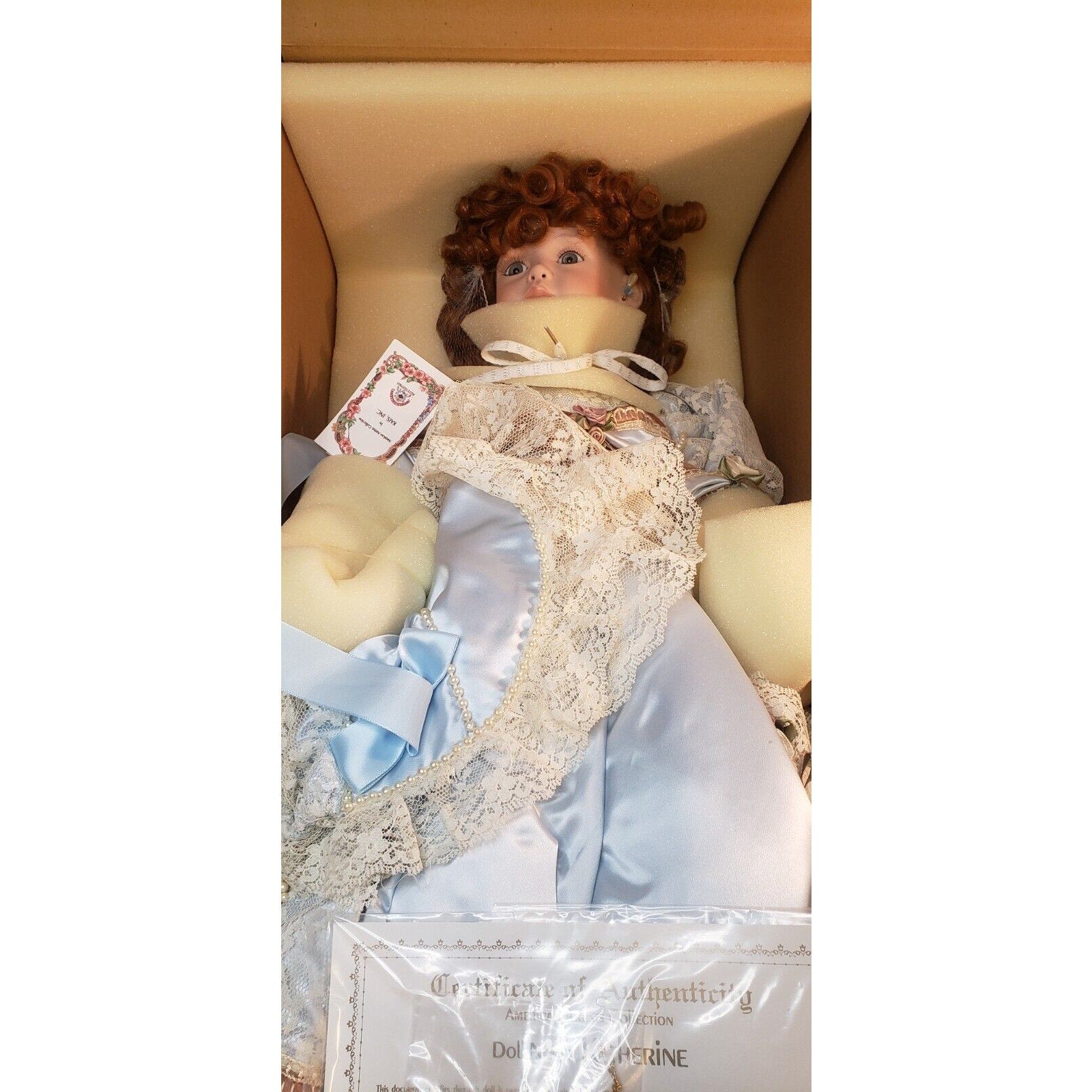 KAIS Katherine 22" Porcelain Doll LE 337/1000 American Artist Series w/ COA
