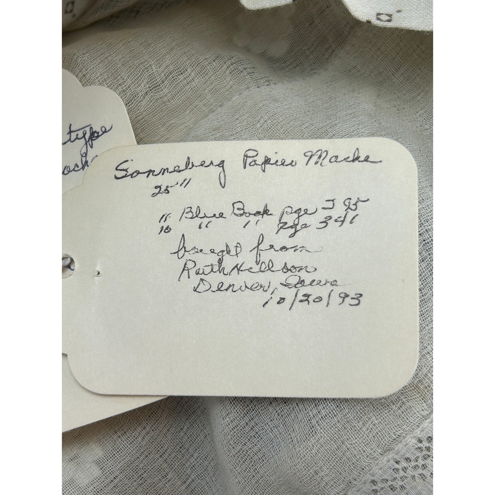 Antique Sonneberg-type Papier Mâché Doll 25in Closed Mouth Cloth Body