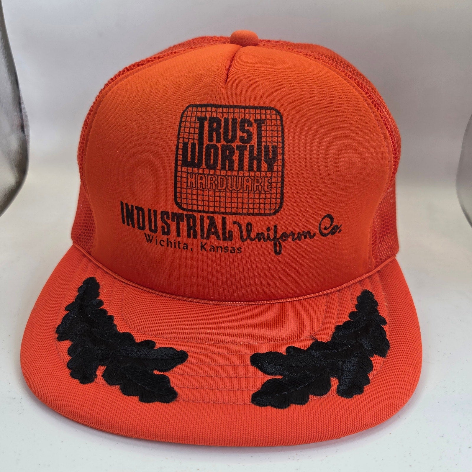 Vintage YoungAn Trustworthy Hardware Wichita KS Trucker Snapback Hat OSFA