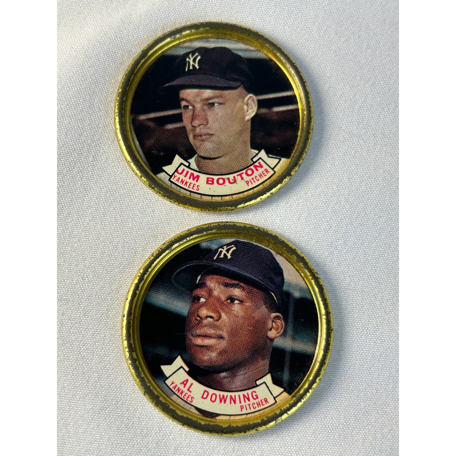 1964 Topps Metal Baseball Coin Yankees Howard Richardson Downing