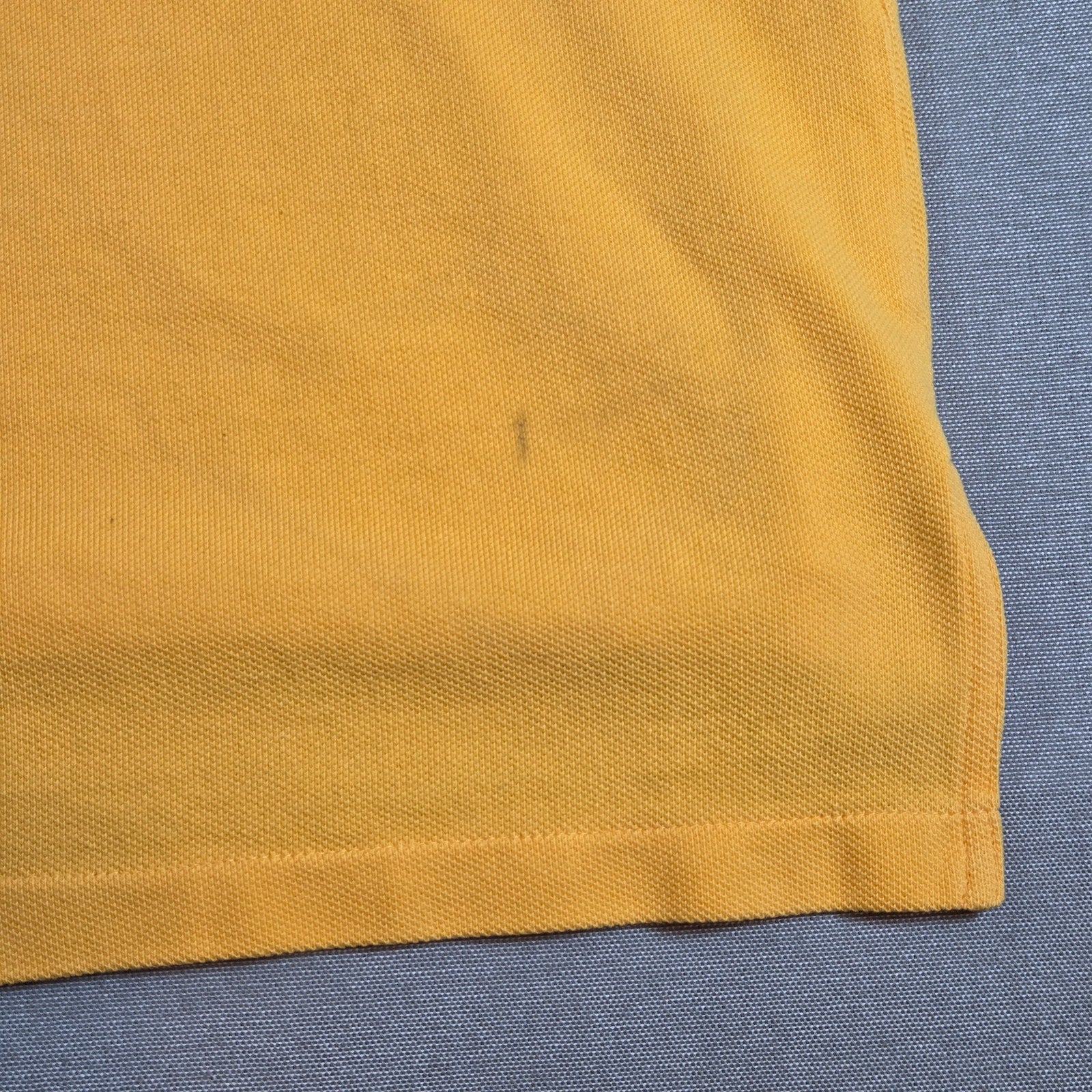 Abercrombie & Fitch Yellow Polo Shirt AF 1892 Patch Men’s Size L Cotton