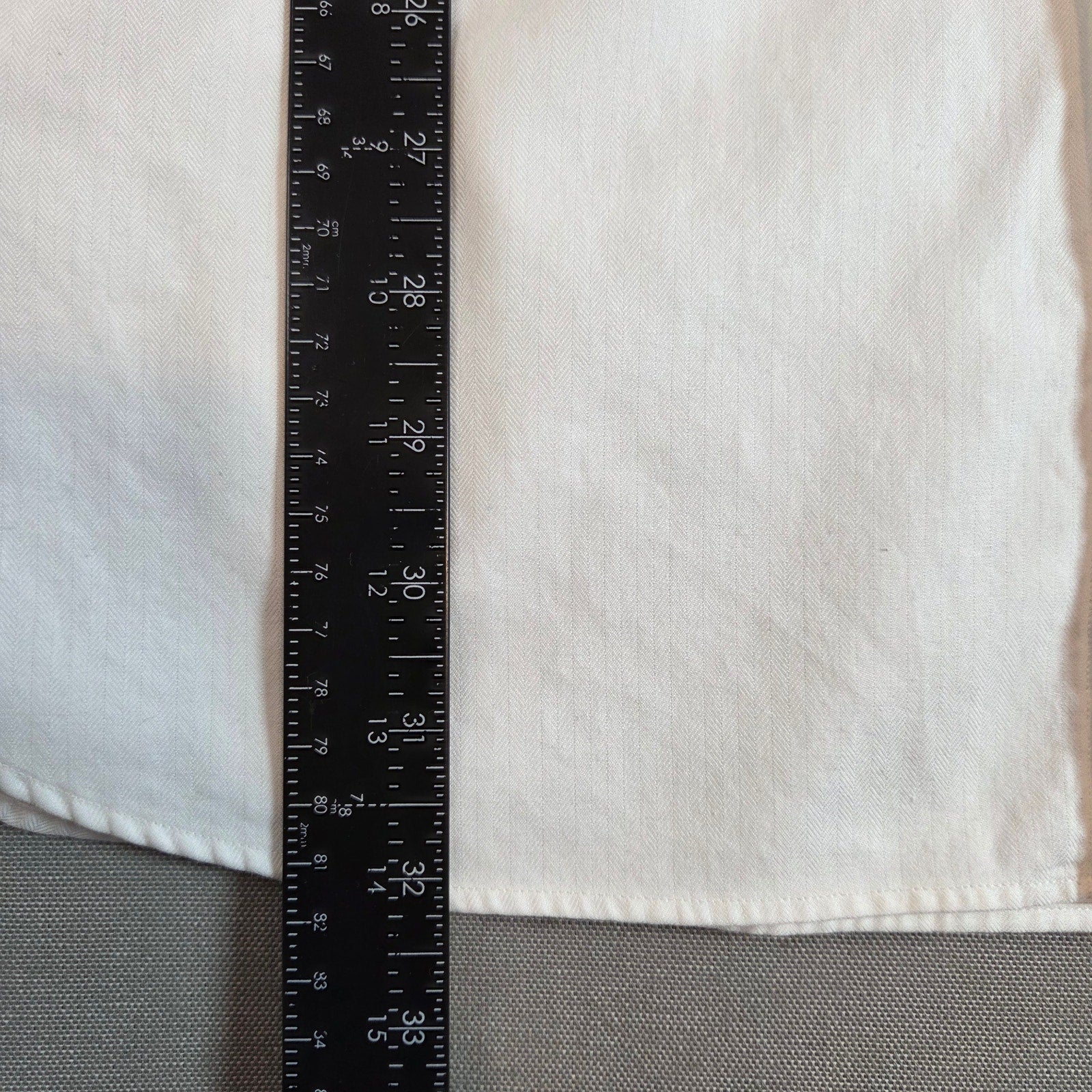 Polo Ralph Lauren Andrew White Dress Shirt 18 34/35 Made in Hong Kong