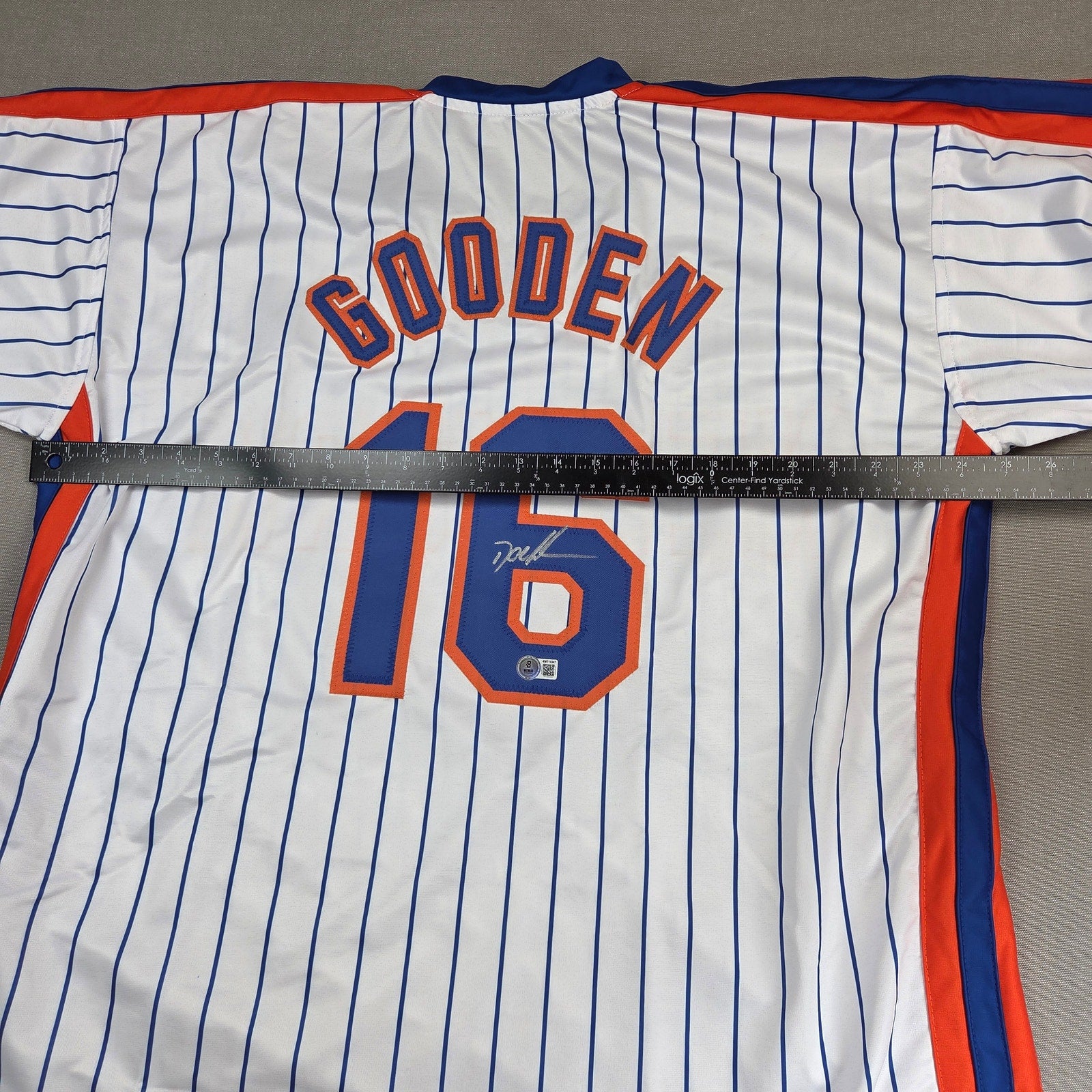 Dwight Doc Gooden Signed Custom New York Mets Jersey BAS Witness Auto
