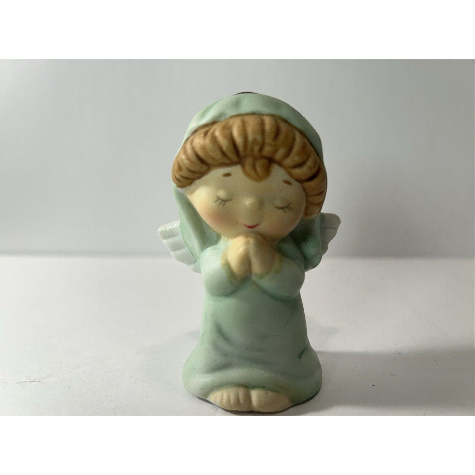 Lot of 3 Angel Christmas Ornaments Glass Porcelain Praying Drummer Vintage