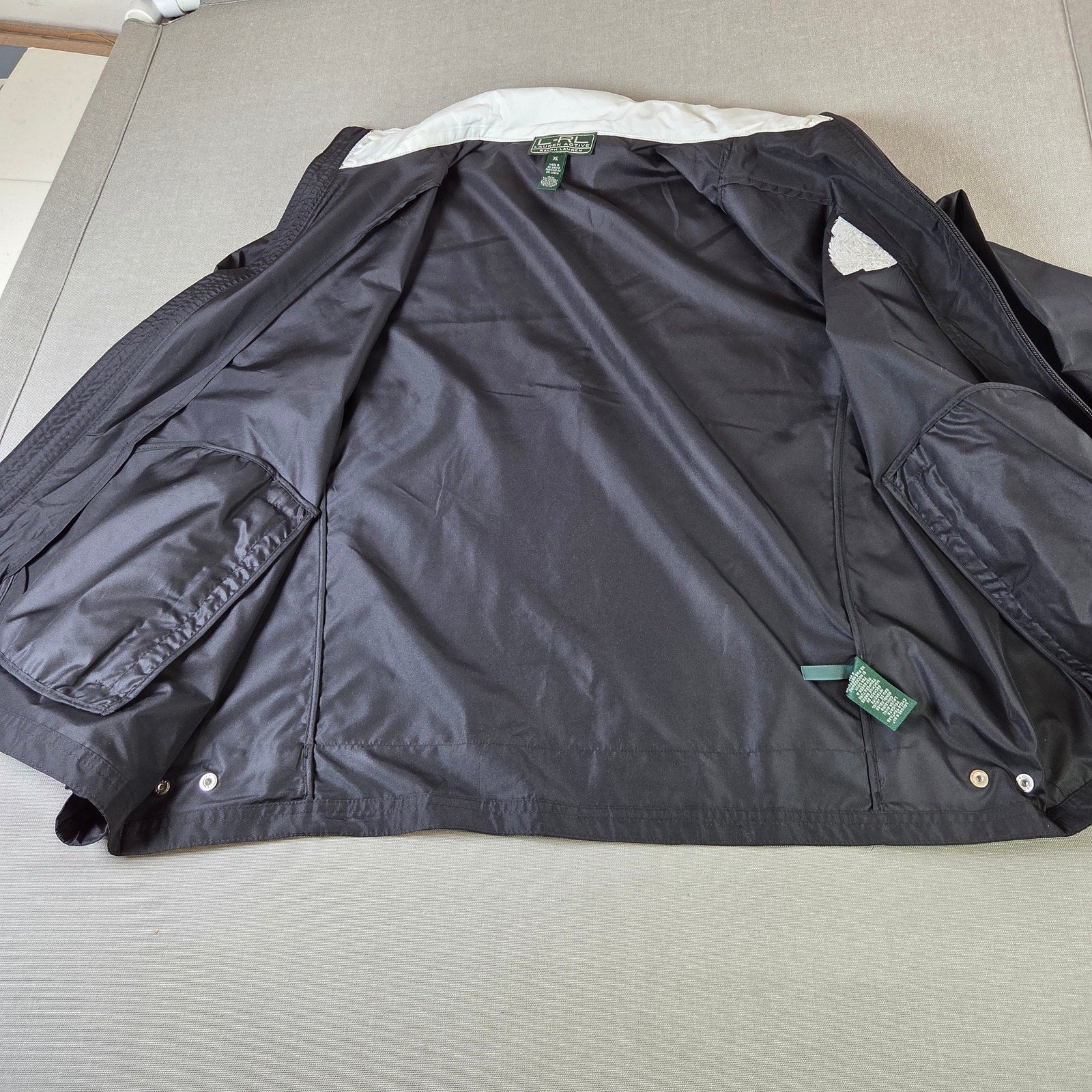 Lauren Ralph Lauren Active Windbreaker Jacket Womens XL Full Zip Crest