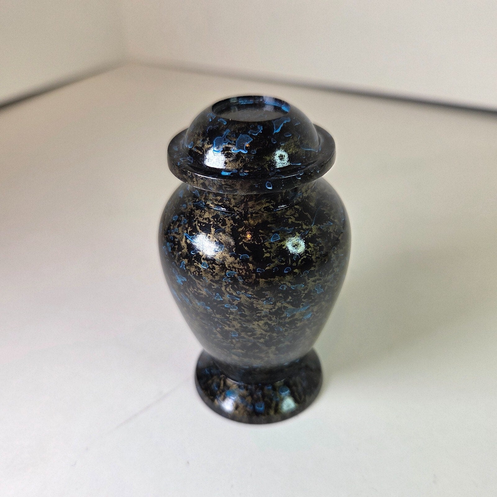 Night Sky Scenery Small Cremation Keepsake, Urn for Ashes 3" Aluminum