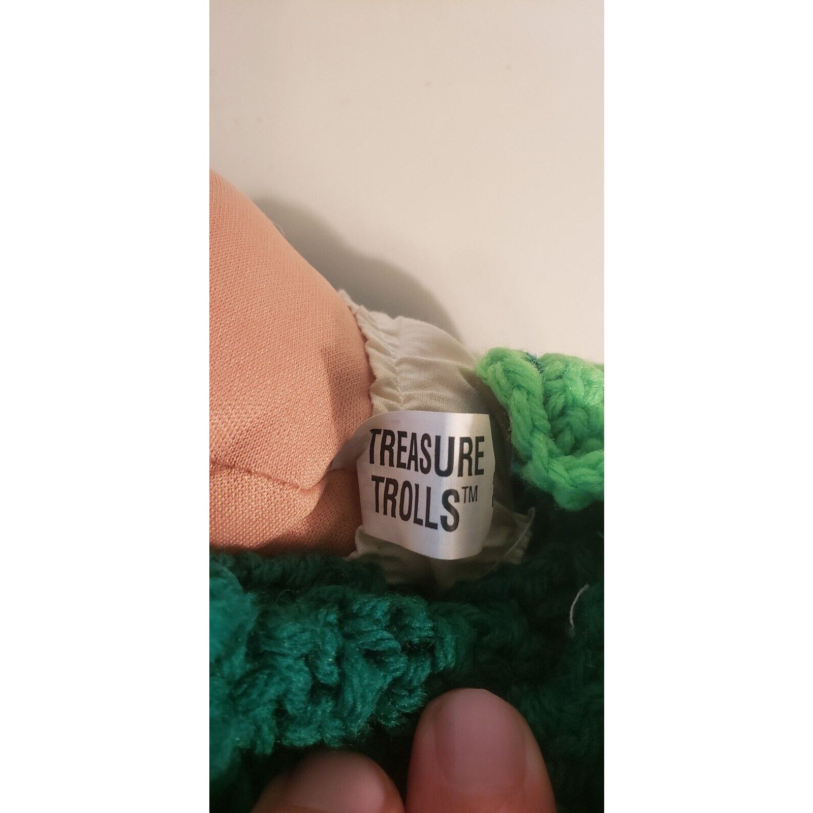 1991 Treasure Troll Tot 14" Doll Bellybutton Wishstone Vintage Dragon Outfit