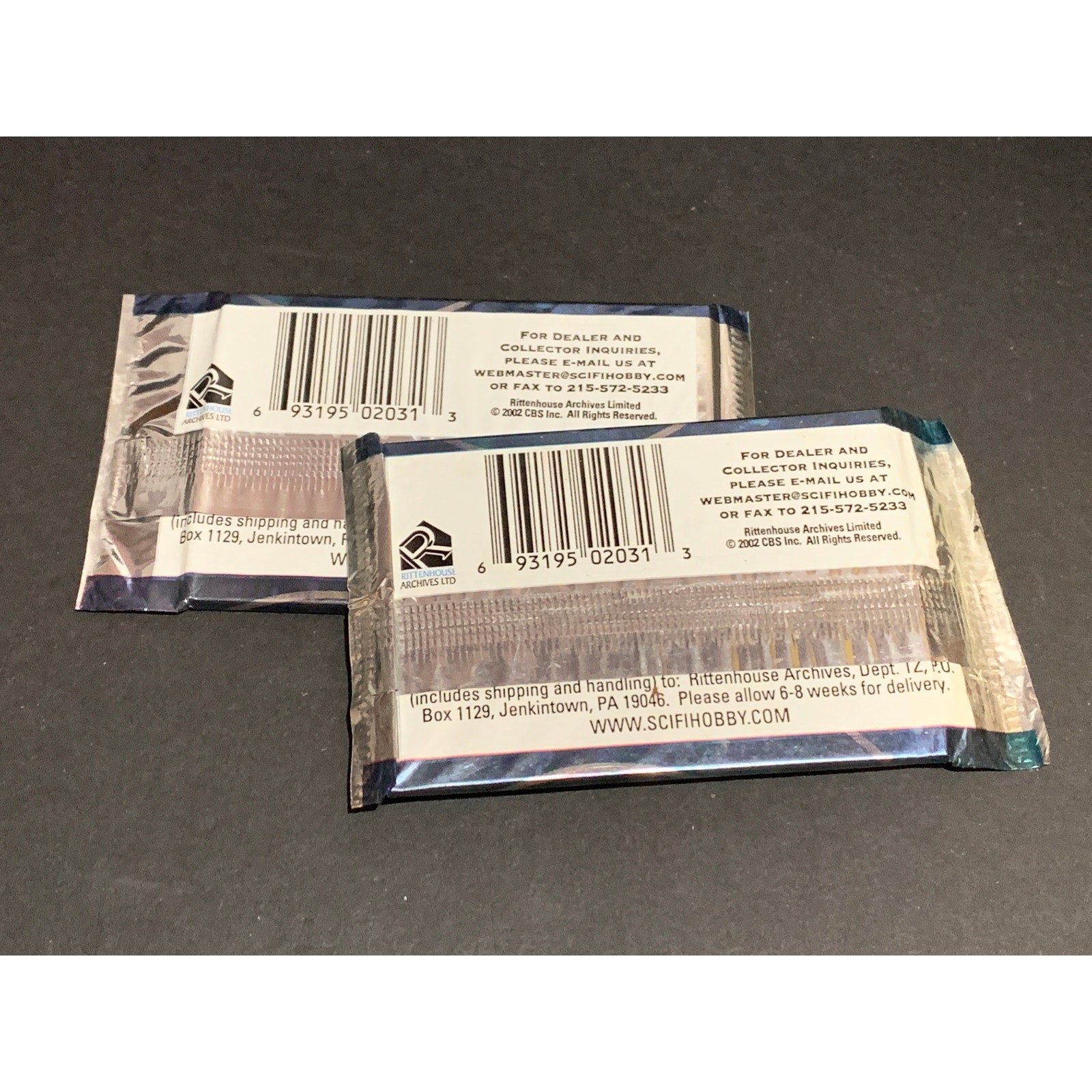 2002 Twilight Zone Series 3 Rittenhouse Sealed Trading Card Packs