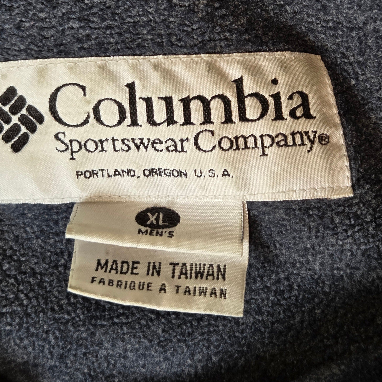 Columbia C.I. Title Bomber Jacket Mens XL Vintage 90s Made Taiwan RN69724