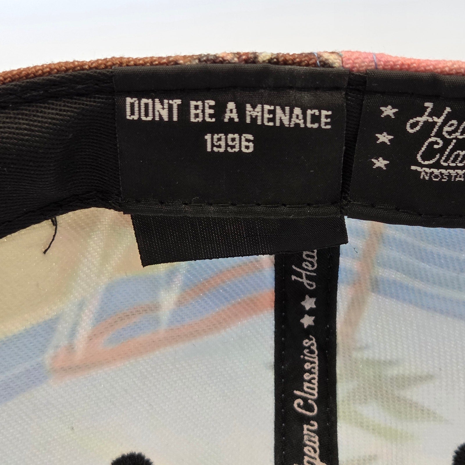 Headgear Classics Dont Be A Menace Loc Dog Fitted Hat 7 1/4 HGC NWT Cap