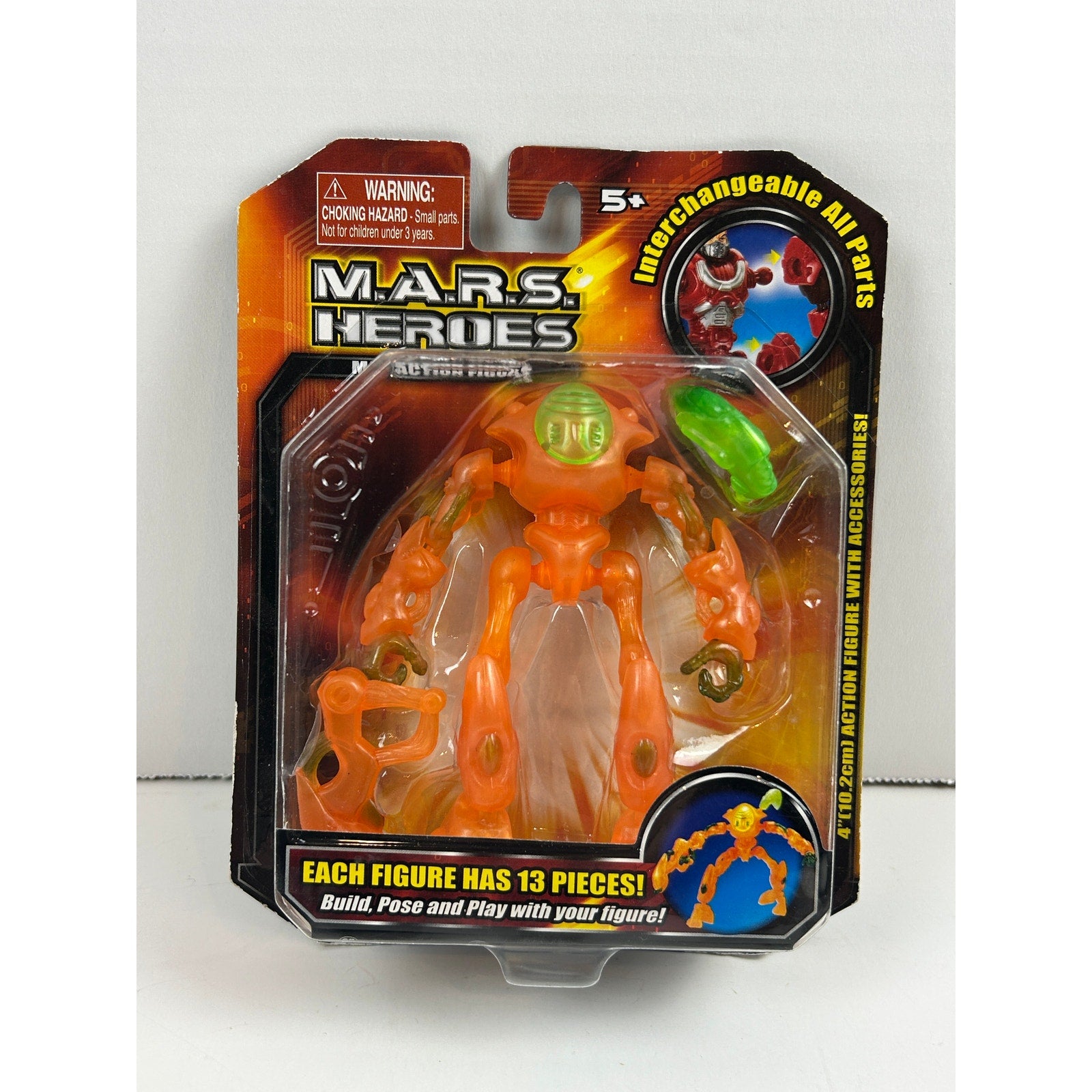 MARS Heroes Alien Action Figure 4014 Cybotronix 4" Interchangeable Parts