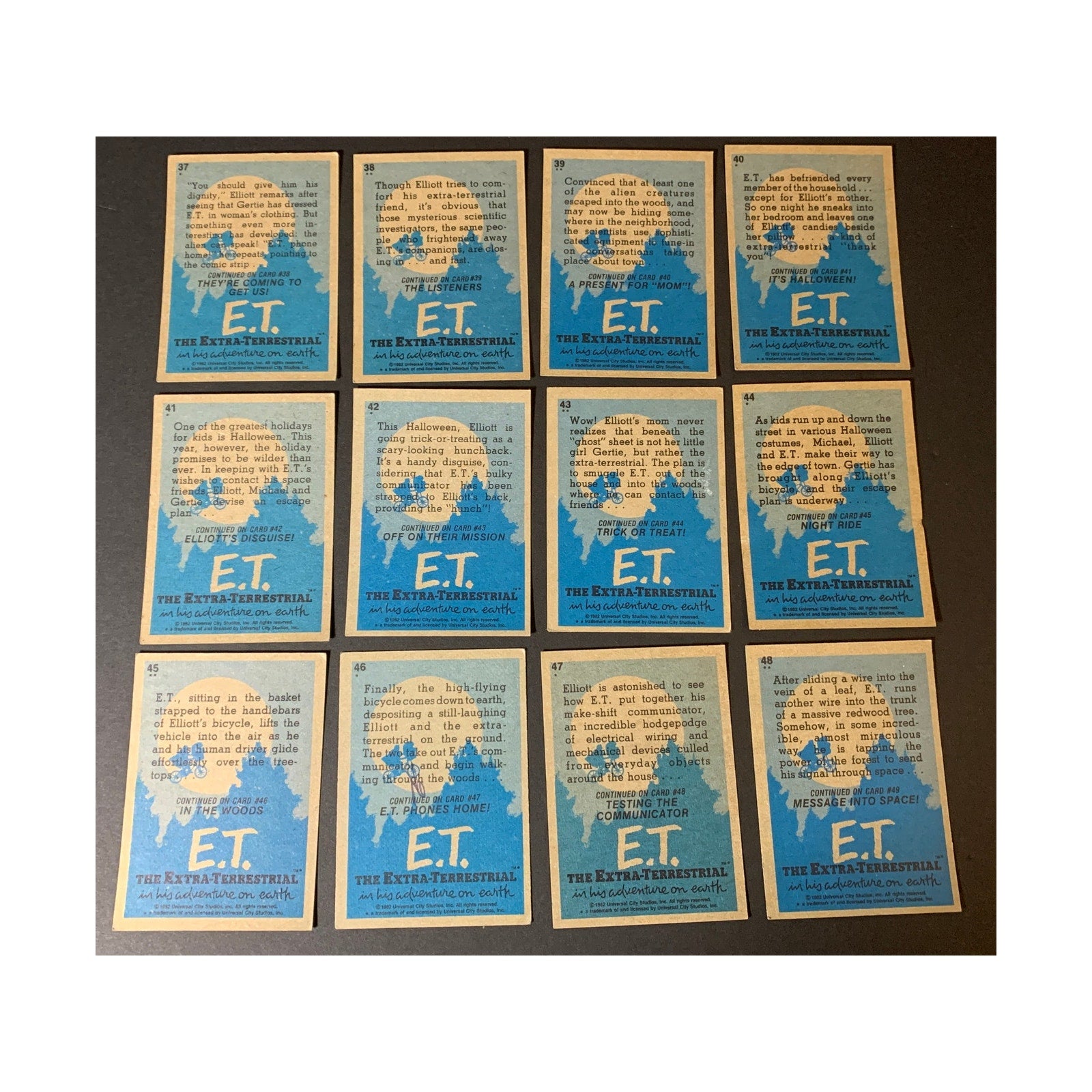 1982 Topps ET The Extra Terrestrial Trading Card Set No Stickers
