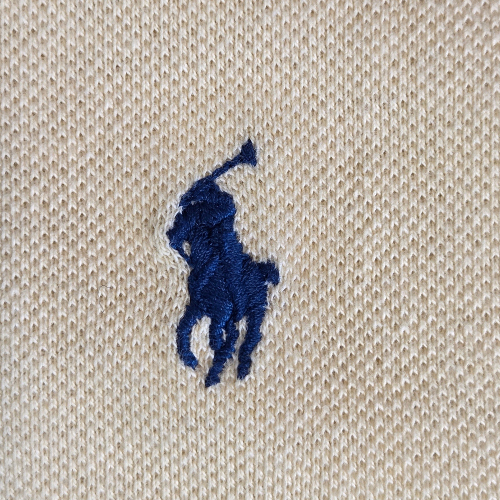Ralph Lauren Polo Shirt L Yellow Cotton Short Sleeve Classic Pony Logo