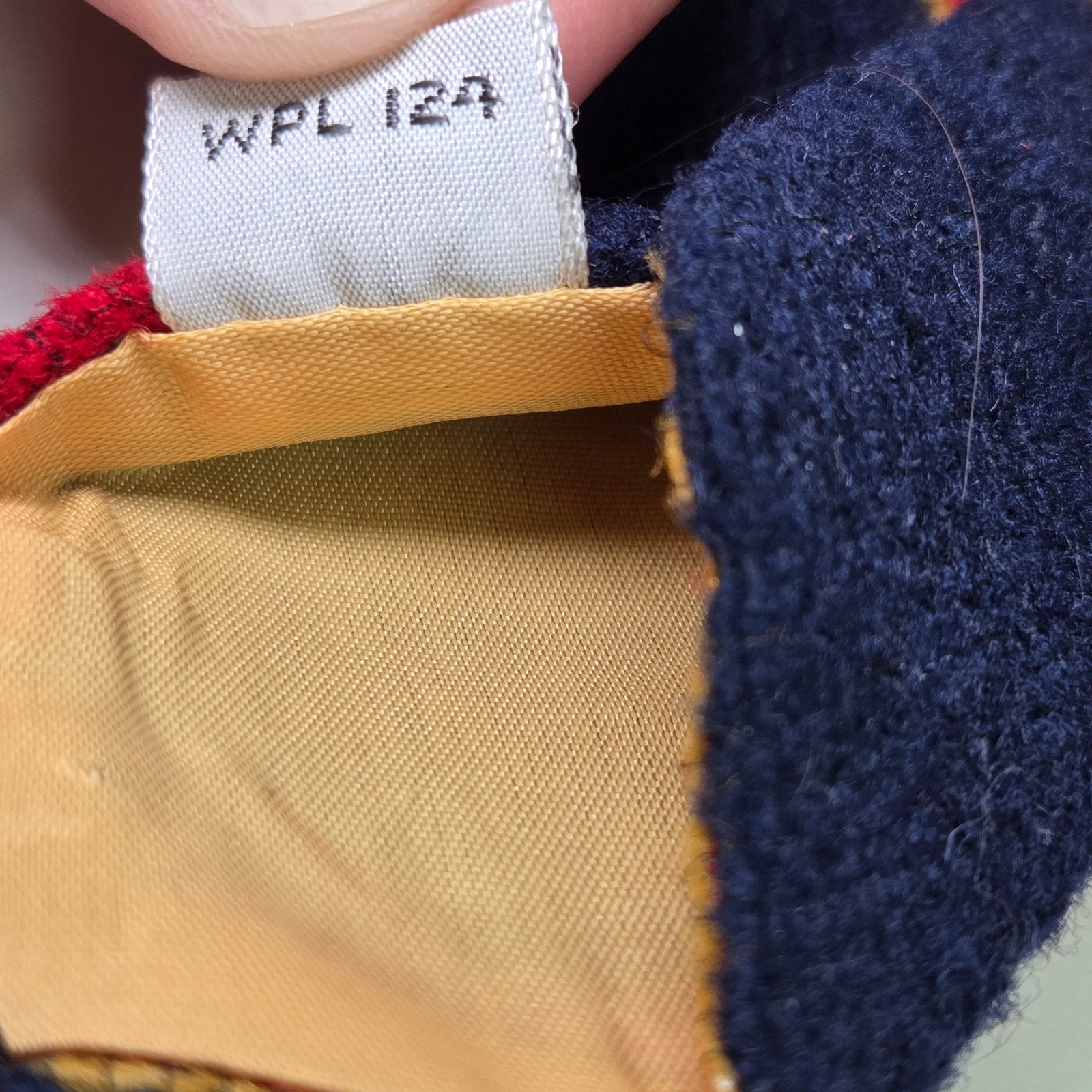 Vintage JC Penney Repp Tie Red Navy Gold Stripe Wide 70s Preppy Look 4” Wide