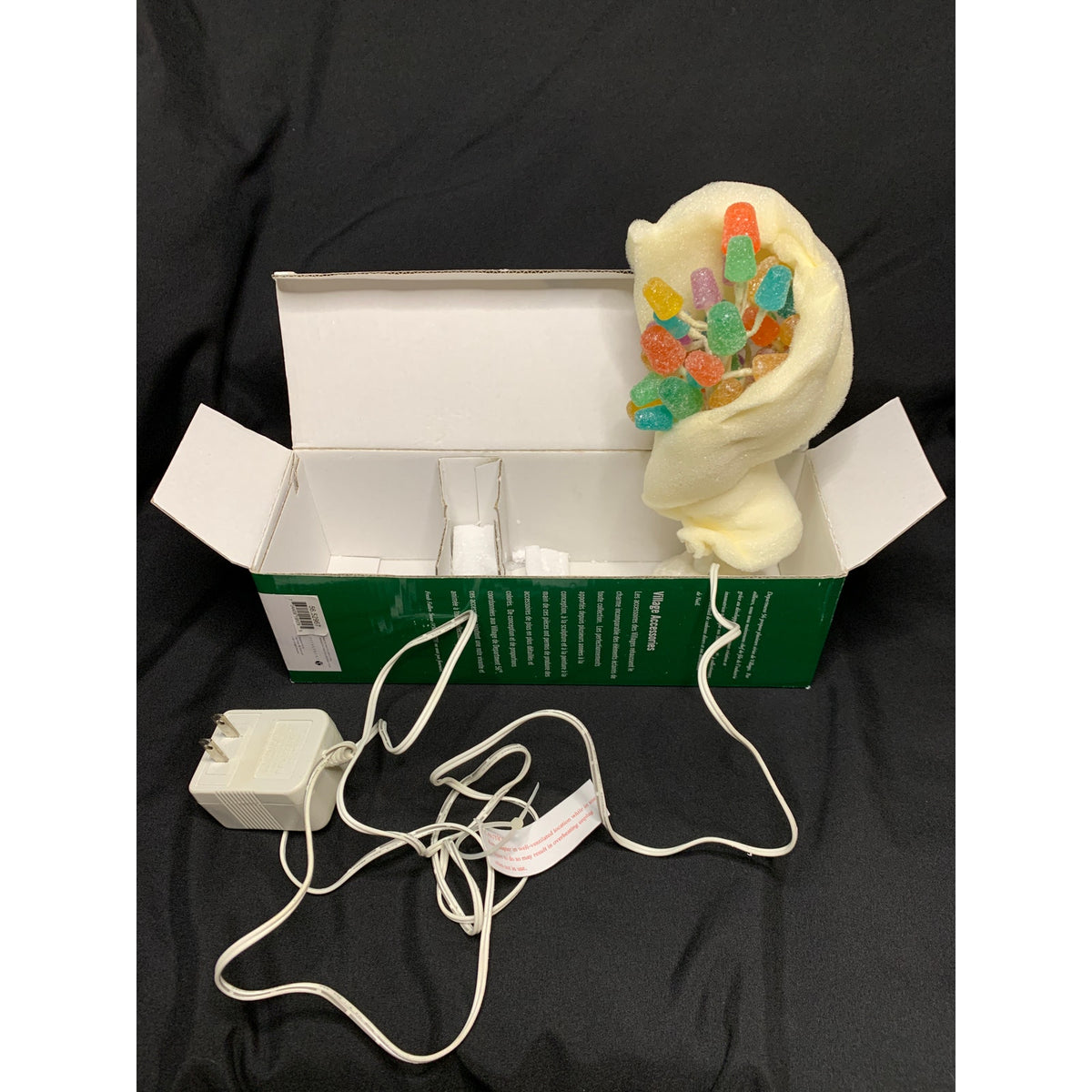 Dept 56 Gumdrop Tree 52967 9 in LED Lighted Village Accessory Tested Box