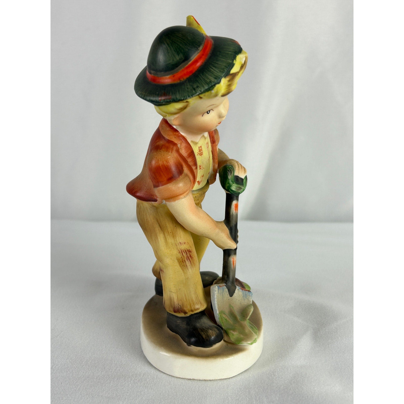 Lefton Little Gardener Figurine 1170 Boy With Shovel Japan Vintage