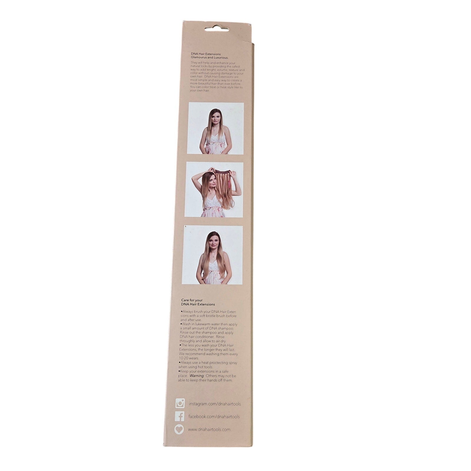 DNA Hair Tools 20 Inch #3 Dark Brown Remy Clip In Extensions Full Set