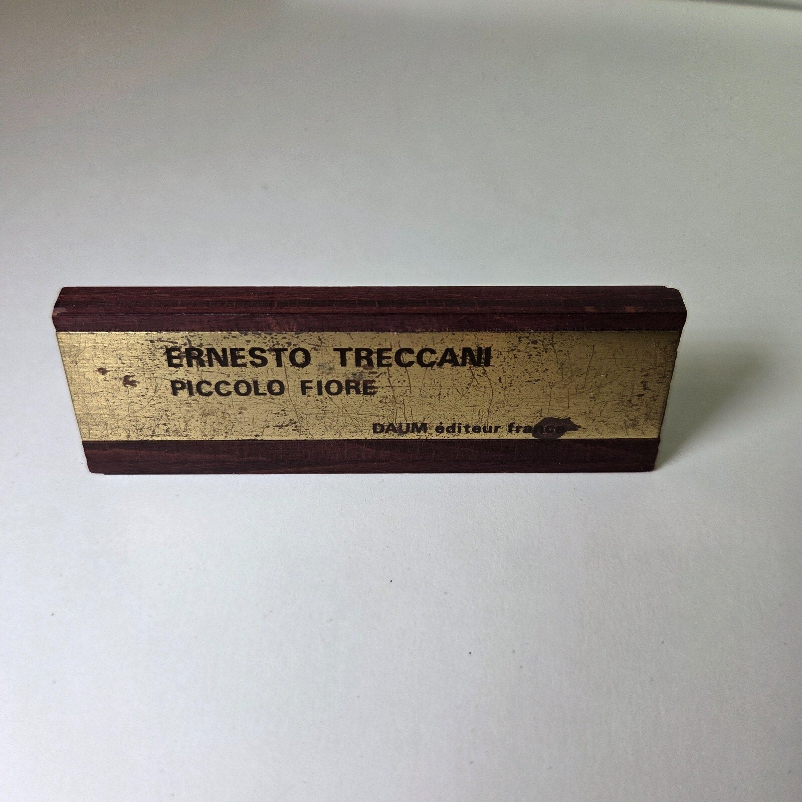 Daum France Pate de Verre Sculpture “Piccolo Fiore” by Ernesto Treccani Signed 14"