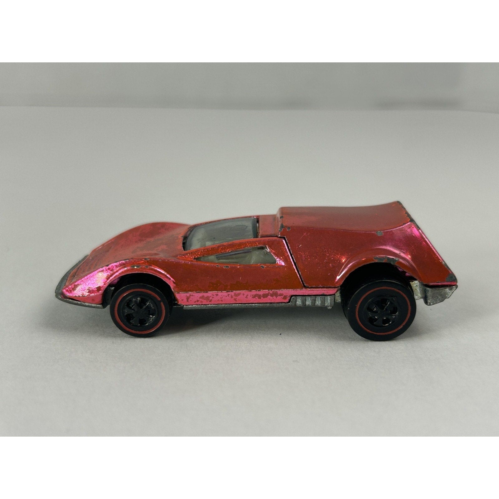 Vintage Hot Wheels Tri-Baby Redline Diecast Car 1970 Mattel USA Engine Hood Open