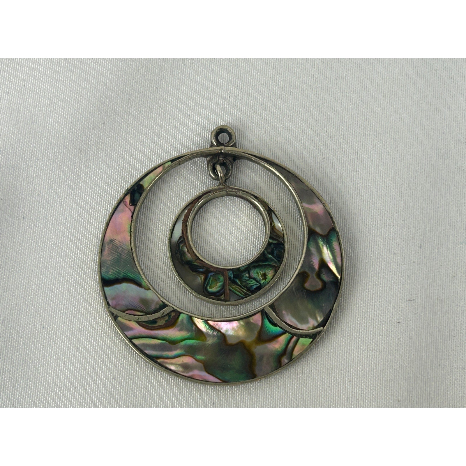 Mexico 925 Sterling Silver Abalone Vintage Brooches Mid Century Modern Lot 4