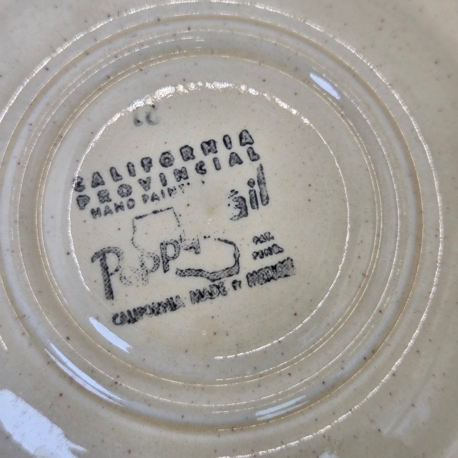 Metlox Poppytrail California Provincial Saucer Plates Set of 6 Vintage