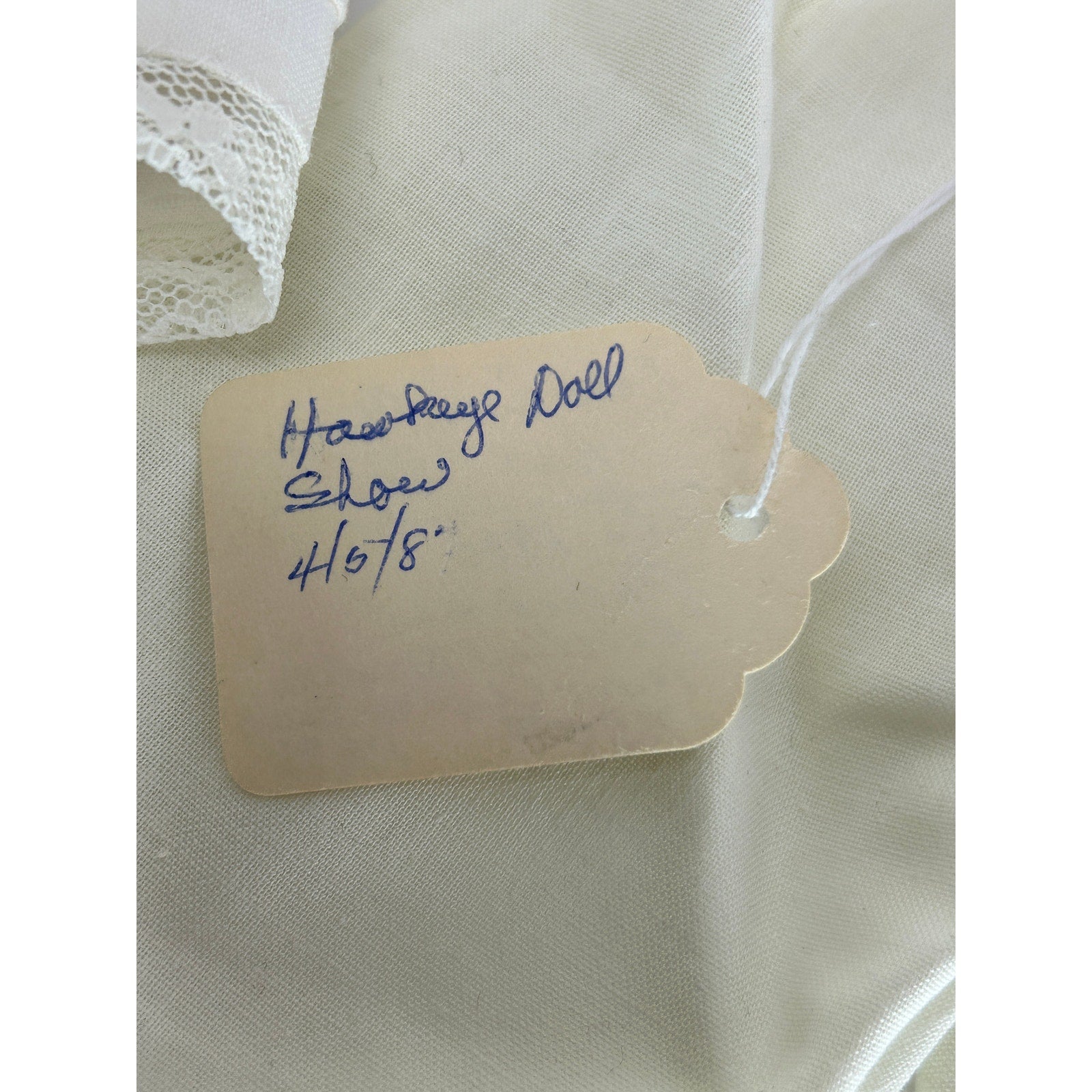 German 18 inch blonde China head doll 1890 turned head provenance attached