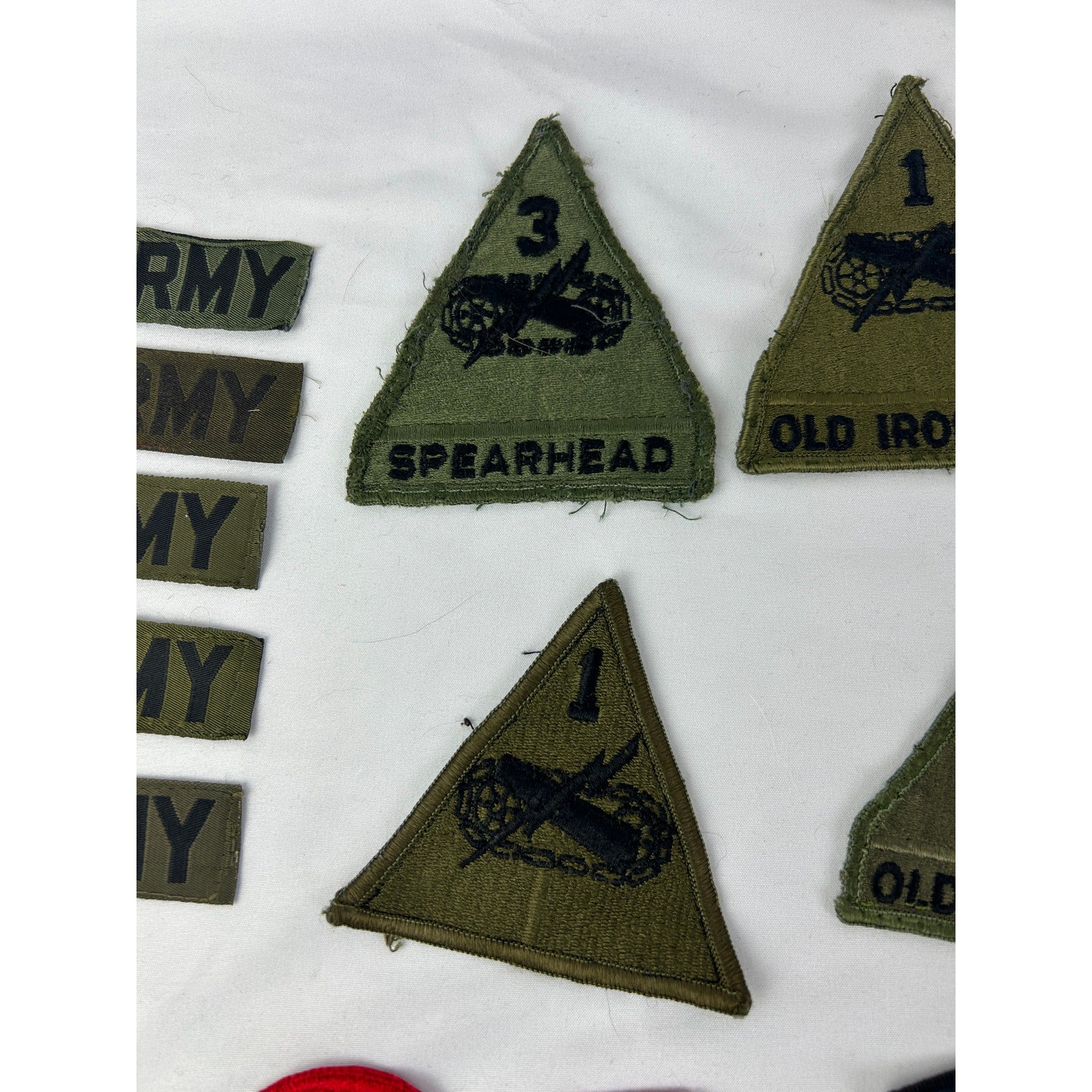 US Army Patch Lot 1st Armored Old Ironsides 3rd Infantry Korea 22 Pcs