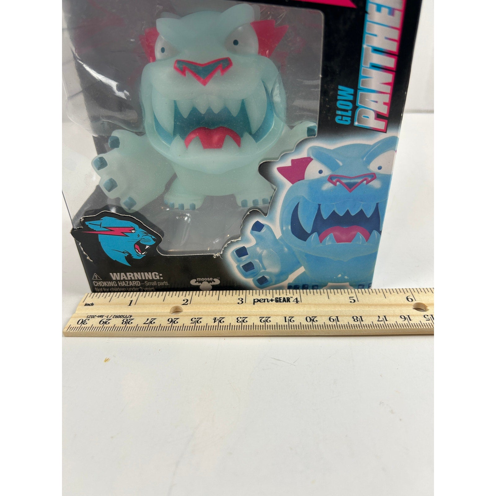 MrBeast Lab Glow Panther Vinyl Figure - Used / Opened Box - Glow in Dark