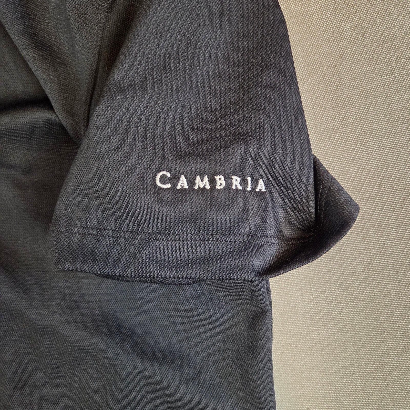 Nike Golf Dri-FIT Polo Shirt M Cambria Embroidered Corporate Promo Black