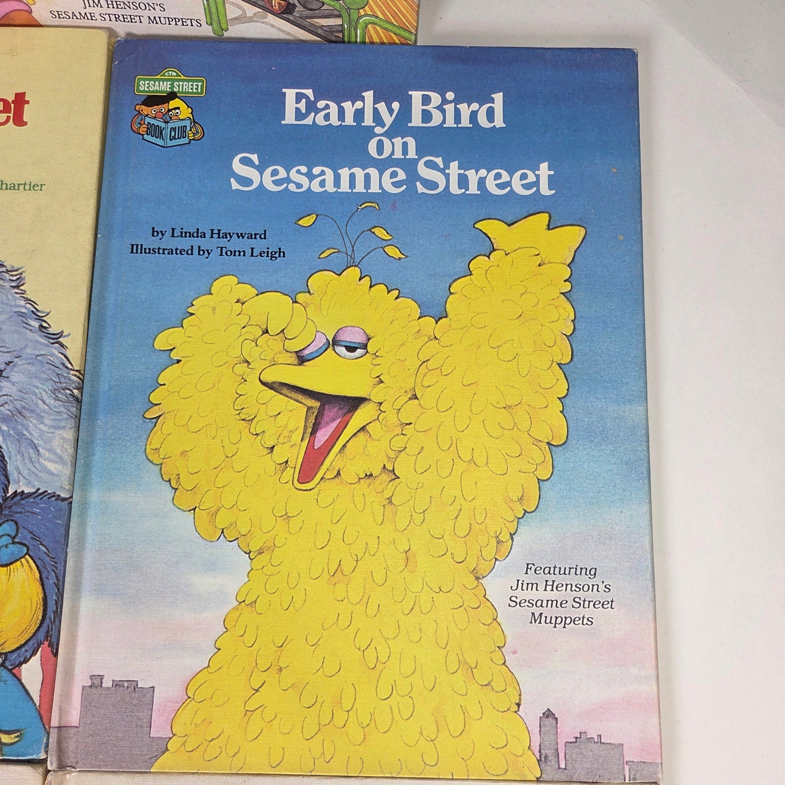 Vintage Sesame Street Book Club Big Bird Hardcover Books Lot of 5 1980s
