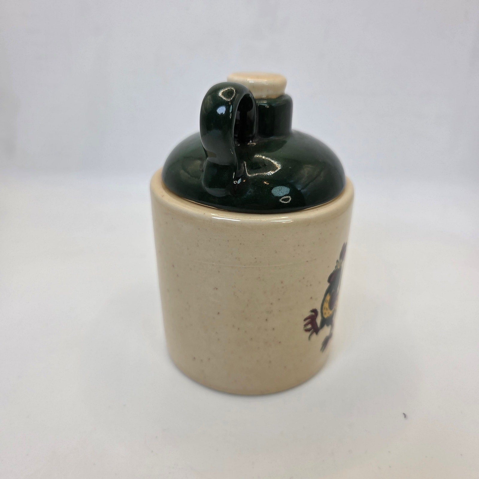 Metlox Poppytrail Rooster Pot Spoon Notch Crock Jar Vintage Made in California