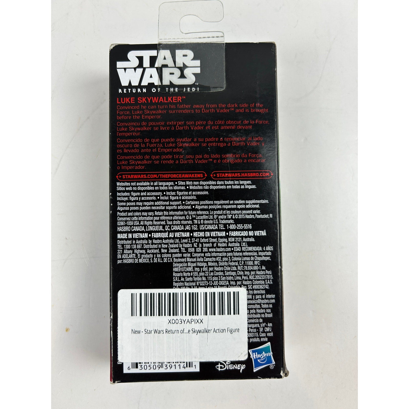 Star Wars Luke Skywalker 6" Figure ROTJ Hasbro 2015 Box Wear