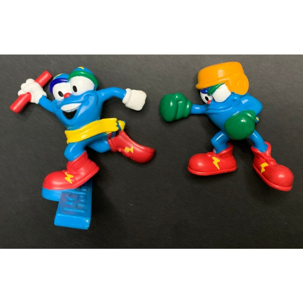 1995 Atlanta Olympics Izzy PVC Figures Relay Runner Boxer Lot of 2 ACOG Vintage