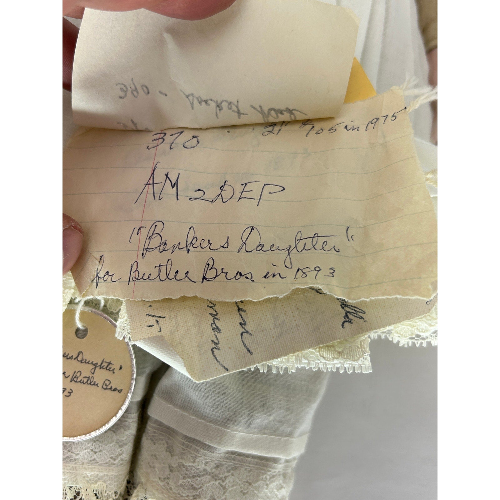 Antique Armand Marseille 370 DEP Bisque Doll 18” Banker’s Daughter 1893