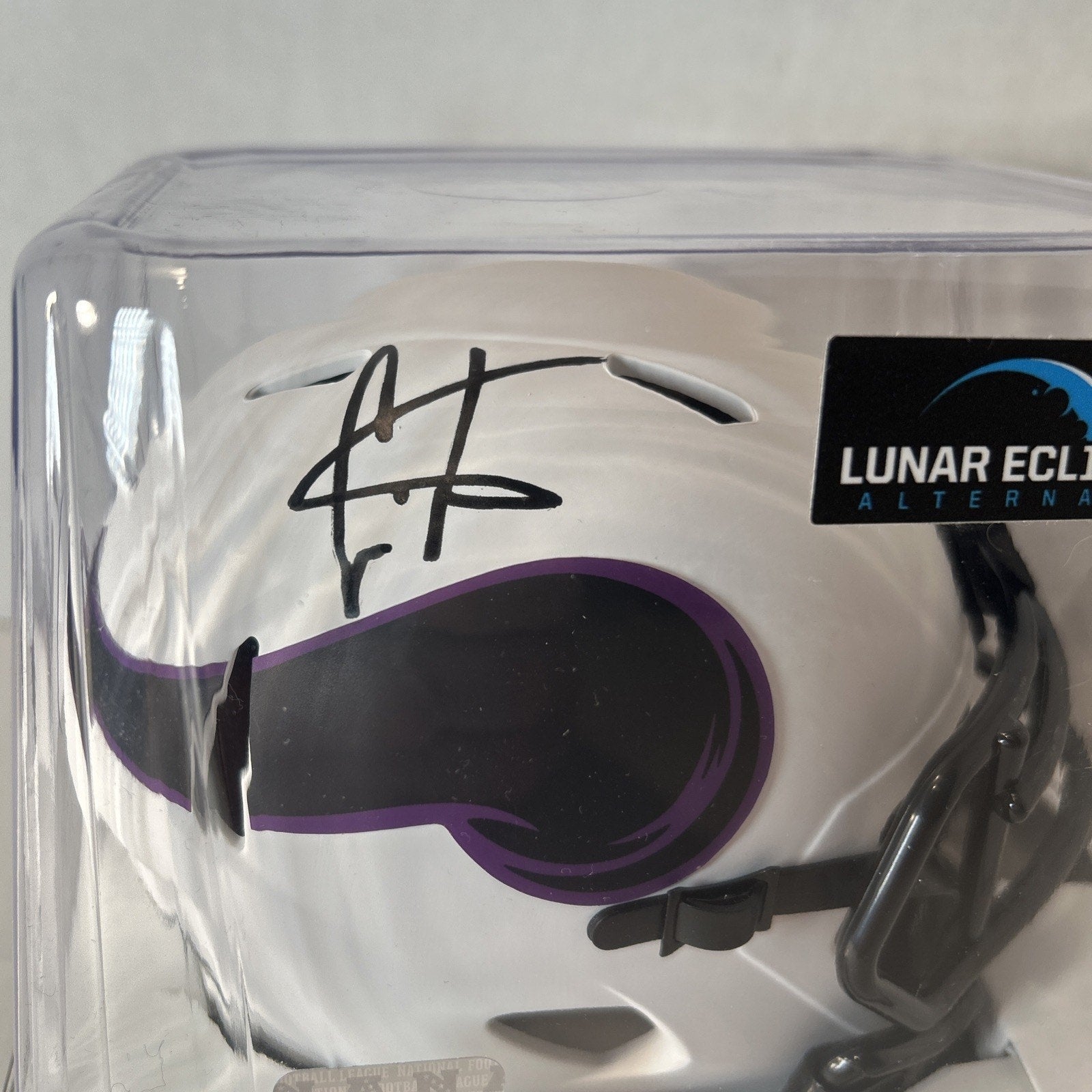 Cris Carter Signed Vikings Lunar Eclipse Mini Helmet – HOF Auto Schwartz COA