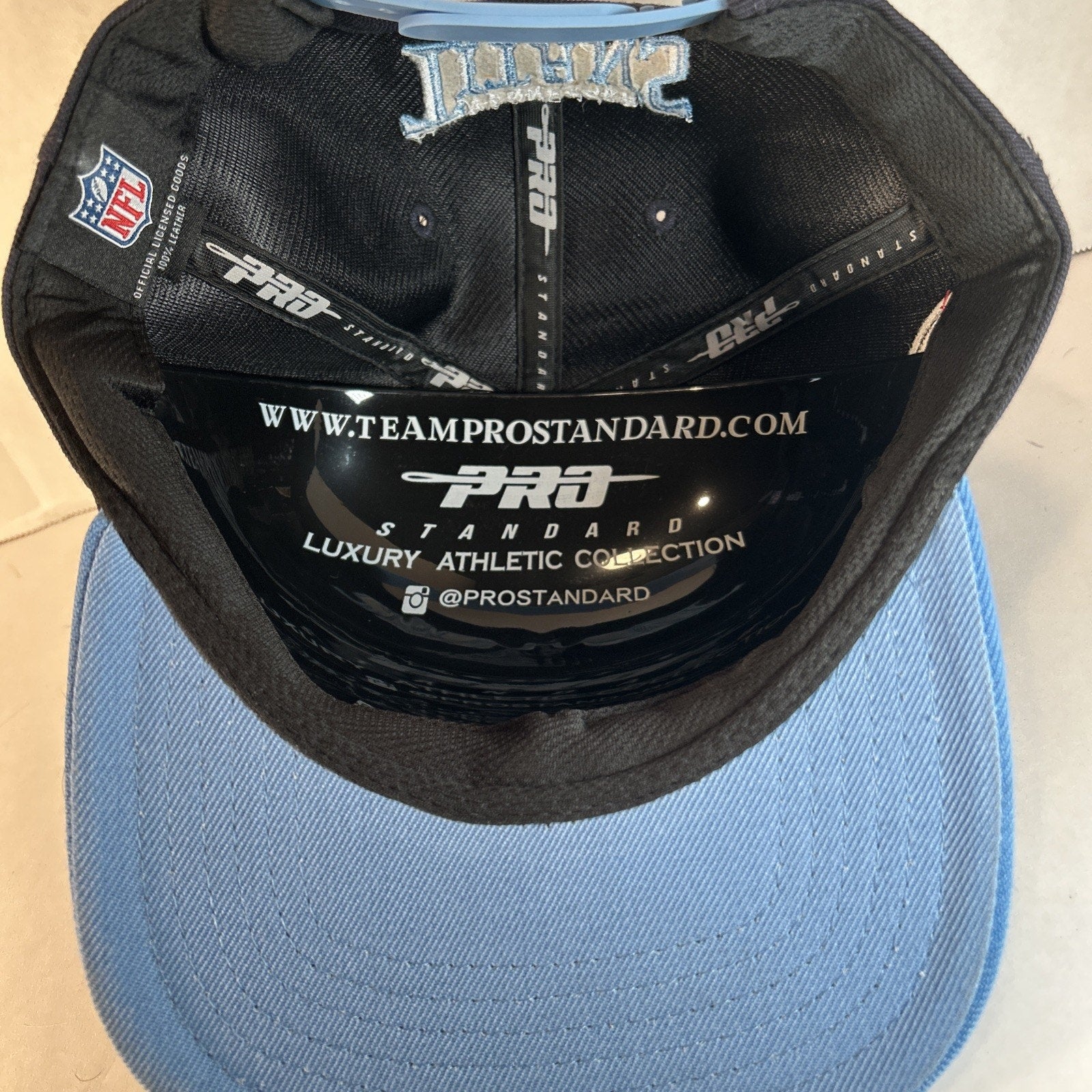 Pro Standard Tennessee Titans Logo Patch Snapback Hat Cap Adjustable Blue NFL