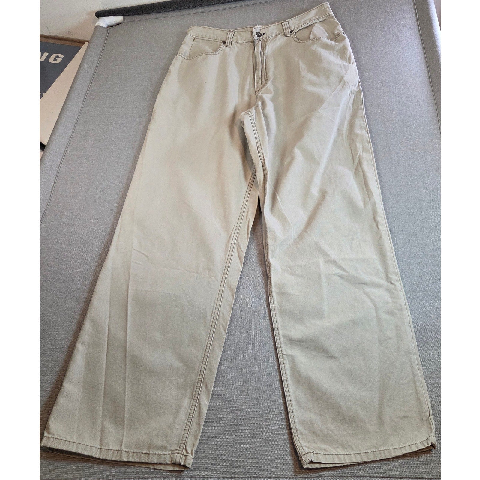 Old Navy Mechanic’s Workwear Pants 34x34 Khaki Cotton Vintage 2002