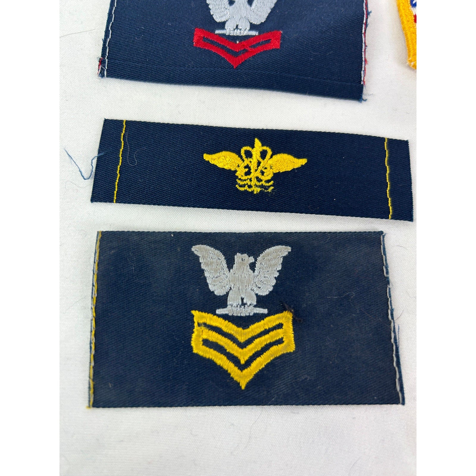 US Navy Rating Patch Lot Petty Officer Chevrons USN Anchor Flag Insignia