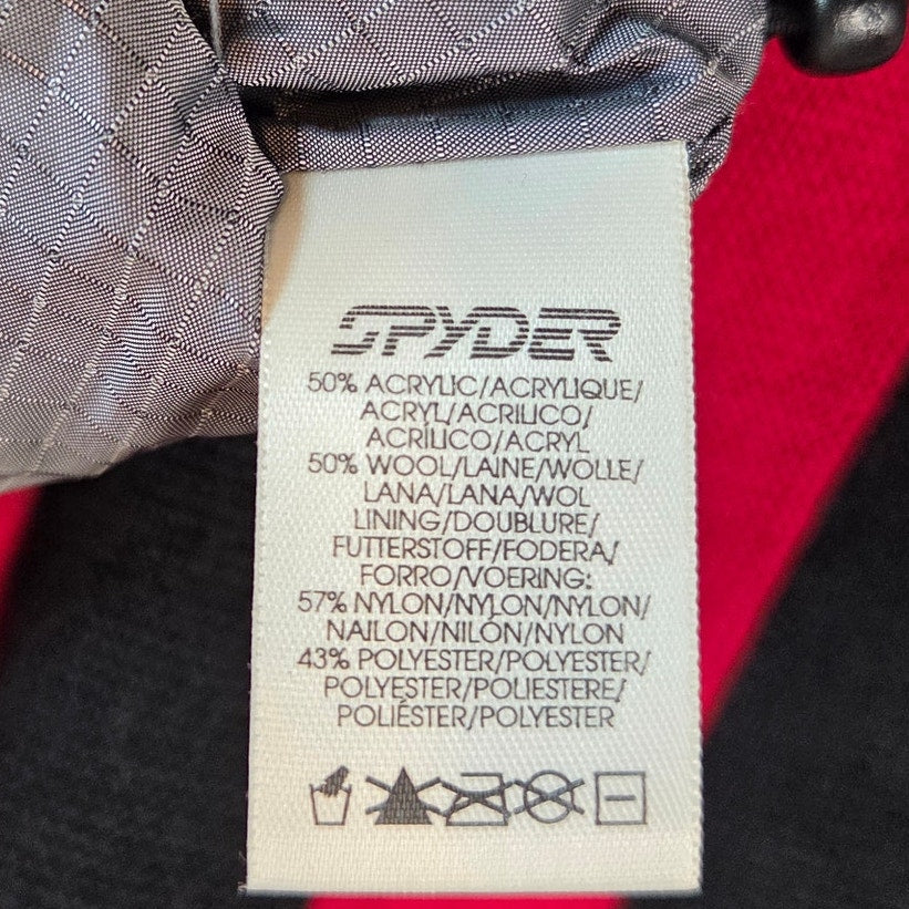Vintage Spyder Men’s XL 1/4 Zip Wool Blend Sweater Jacket Made Hong Kong