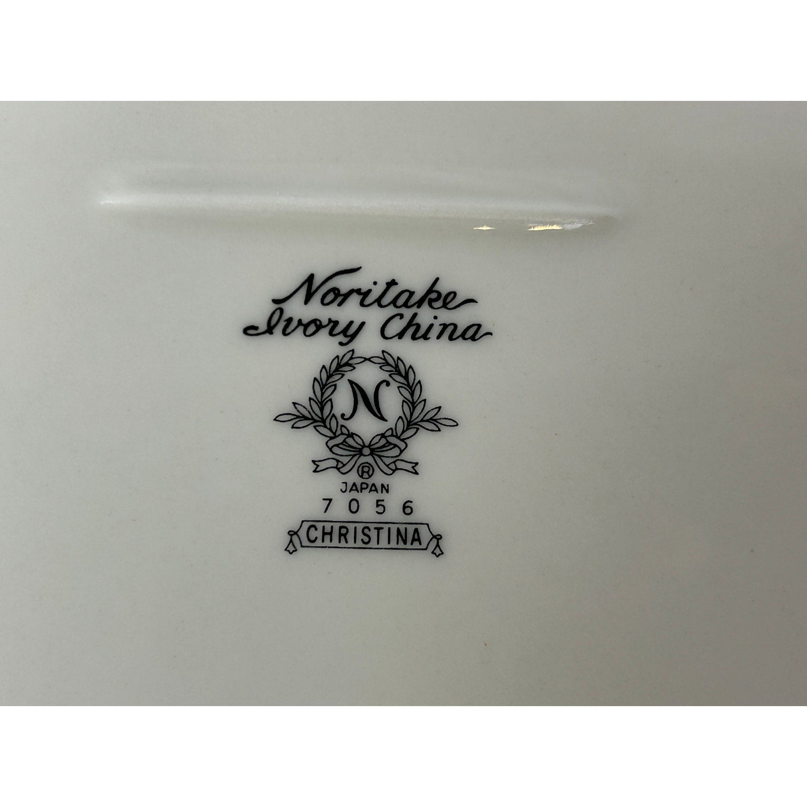 Noritake Christina 7056 Oval Serving Platter 12 Inch Ivory China Floral Rim