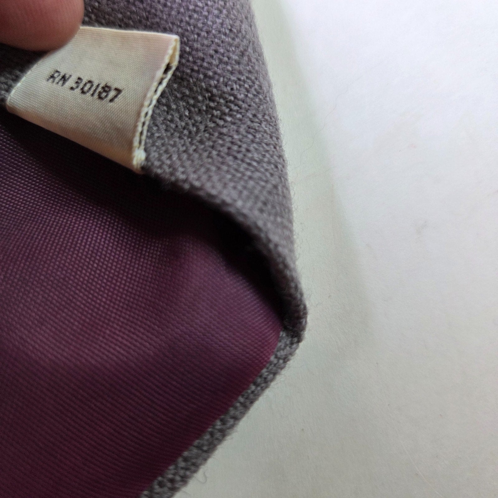 Berkley Cravats Gray Lambswool Tie Woven in Scotland 2.75” Vintage