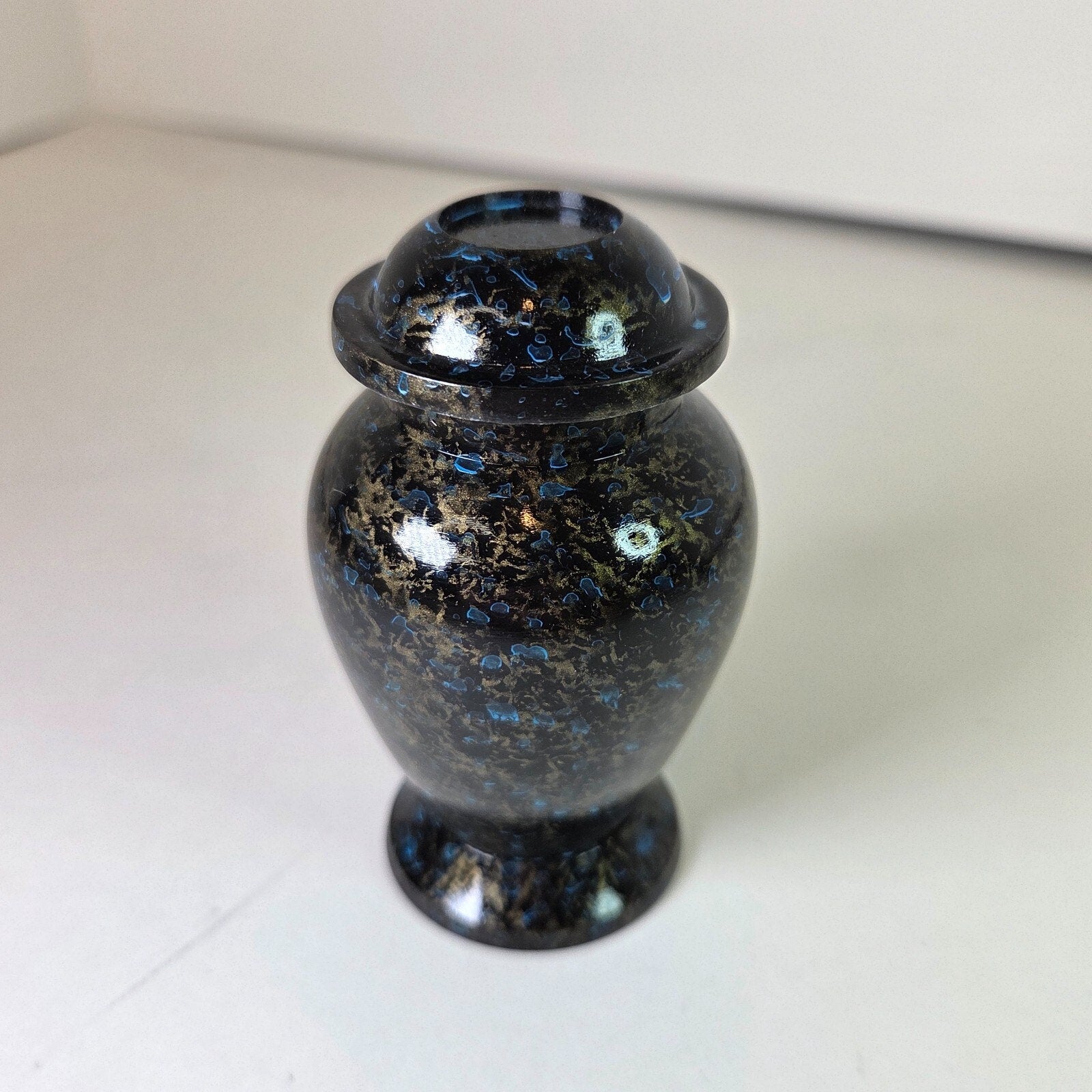 Night Sky Scenery Small Cremation Keepsake, Urn for Ashes 3" Aluminum