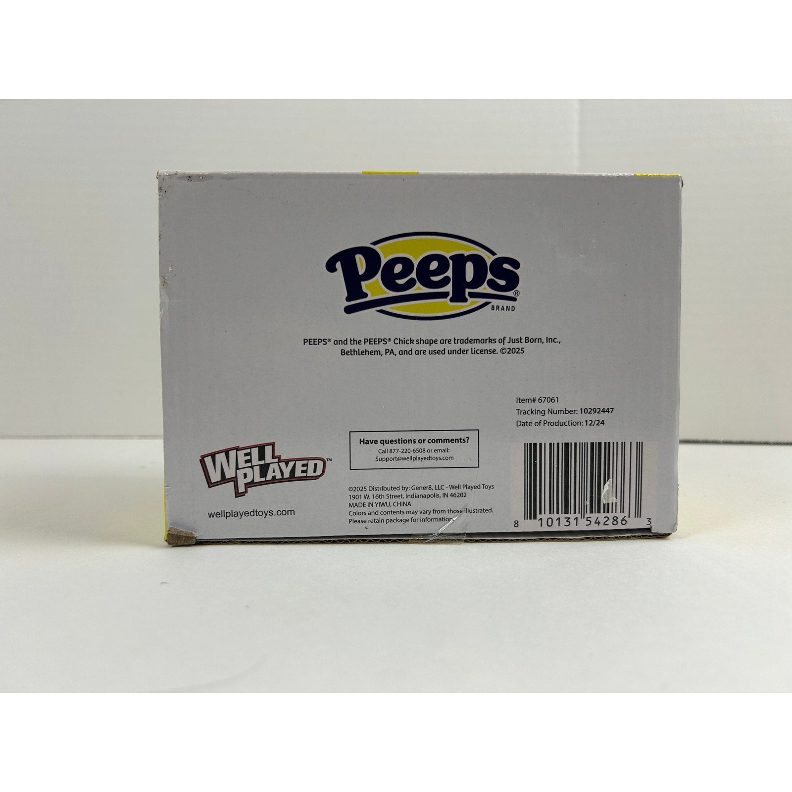 Peeps Squishy Chick Well Played Toy New in Box Yellow