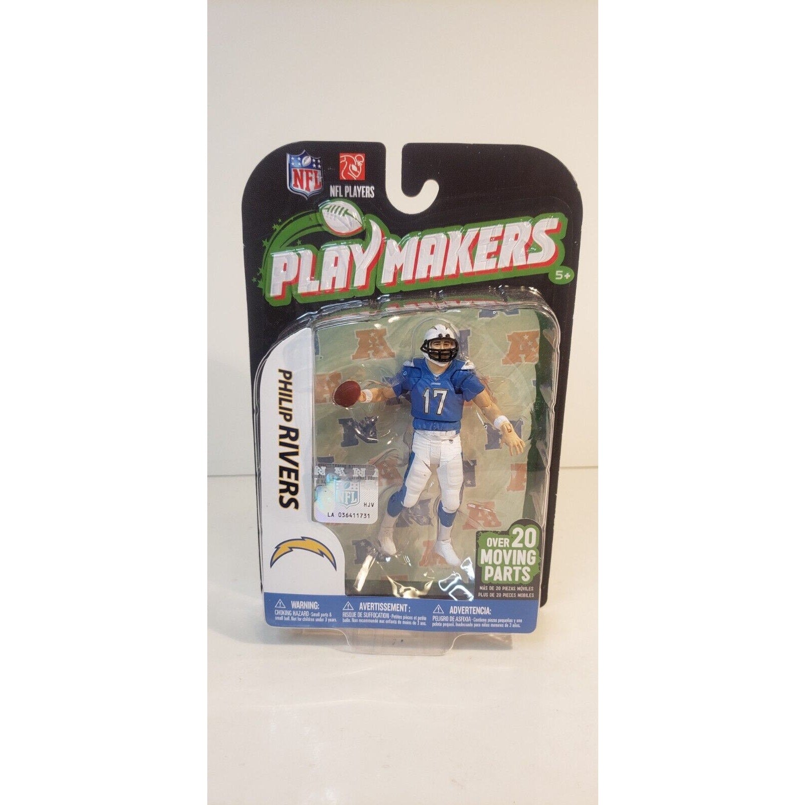 Philip Rivers McFarlane Chargers NFL Playmakers Series 3 Figure Sealed